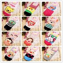 Ruyi new high-quality childrens socks childrens boys and girls spring and autumn cotton cute cartoon short socks 6-8 and 9-12 years old