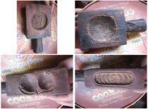 Qing Dynasty rare best ancient rhyme wood carving 4 sides different life map carving food pastry mold restaurant culture display