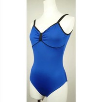 Milk silk bow big back colorblock sling adult female ballet practice uniform dance uniform