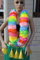 Hawaii encryption wreath Large flower piece strong ring Chest ring Games welcome dance award props wreath