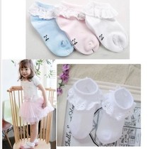 Girls cotton lace socks children Princess kids baby socks