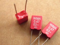 Germany WIMA WM fever capacitance MKS2 series 0 47uf63v 470 nf63v 474 63V p = 5mm