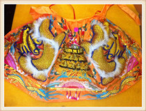 Quality Buddha Statue Buddha Revered Clothes God Buddha Gown God Clothes God Batch Character Craft Embroidery Double Dragon Cape