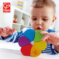 Hape wooden rainbow flip music 0-2 years old baby puzzle early education baby enlightenment intelligence development toy