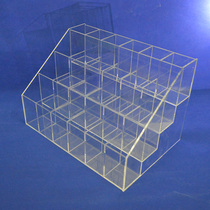 Hot-selling pen holder G-24 Acrylic lattice box Plexiglass cosmetics ladder store display table