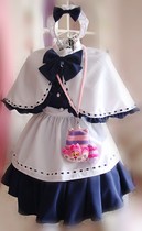 Anime maid cosplay cute cute little shawl maid cos womens clothing lolita value 5 pieces