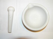 High-strength porcelain pounding medicine can mortar milk bowl for tablet grinding and crushing diameter 90mm mortar