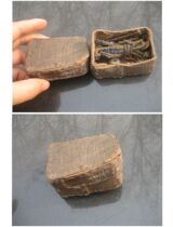 The craftsmanship where the Qing Dynasty sturdy old bark box lost is placed valuables small box quaint collection