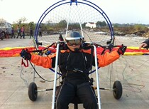 Double wheeled power paragliding 180 engine set