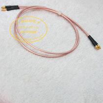 High frequency switching line RF jumper MMCX male head RG316 50-1 5 coaxial silver plated wire 0 5m