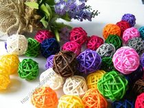 2 5CM Fujio Ball Strings Curtain Rattan Ball Kindergarten Mall Hotel Decoration Hanging accessories Colorful Rattan