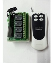 12V 24V4-way remote control switch learning code four-way controller lamp controller point self-locking interlock