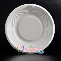 6 inch disposable environmental protection paper plate round fast food paper plate pulp plate disposable tableware 50