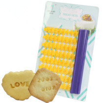Baking mould DIY seal letter digital biscuit mold live word printing stamp tool