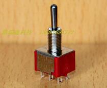 Shaking head rocker switch T8012 dual six-pin three-speed M6 35 small button switch 1MD3 Taiwan Deliwei