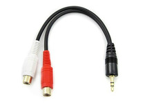 High quality 3 5 Revolution two Lotus female head Audio 3 5MM turn Lotus FF head audio one minute two lines