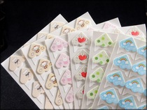  Candy-colored corner stickers for polaroid photo paper DIY album color corner stickers 24 cartoon corner stickers