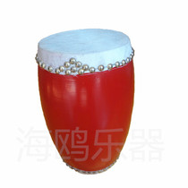 Wooden waist drum mouth surface diameter 15CM high-quality double-row nail waist drum Buffalo skin waist drum Yangge team waist drum