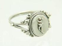 tang mi multiplier Shingon multiplier East multiplier Sanskrit ring xi tan Sanskrit seed word Dainichi Tathagata sterling silver