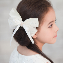 South Korea ou fu ting girls headwear children hairclip baby headwear accessories girls floral headdress bow edge clamp