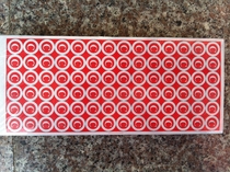 Self-adhesive ABC label paper C logo small = 84 small circle sheet stickers a pack of 200 sheets