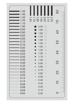 Badge size gauge Dot gauge line gauge Film ruler Stain comparison card Scratch dot gauge Precision