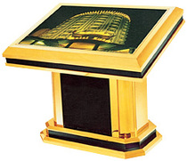 Black Gold Luxury Light Box Floor Light Box Hotel Light Box Lobby Guide Light Box Index Desk Display Sign Desk