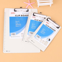 Deci 9248 A4 plastic clip paper splint writing pad writing board