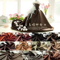 Taidao satin Satin light wedding dress fabric Fabric Cheongsam Hanfu diy brown clothing skirt cloth