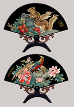 Foreign affairs business gifts Traditional characteristics Craft gifts Fuzhou reborn lacquer fan screen Taiwan screen Splendid future