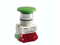 Delixi push button switch button LAY7-11MZS mushroom head self-locking button Red Green 10A