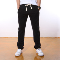 Autumn-winter plus velvet sports pants mens body uphols-up sweatpants thickening long pants casual pants sweatpants big code for not dropping hair