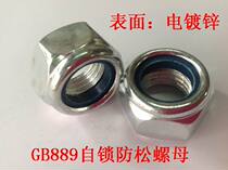 Promotional galvanized anti - pine nut GB889 lock nut anti - off hexagonal nylon nut M3 - M30 series