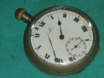 Omega small three-needle pocket watch-