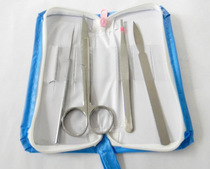 Biological specimen making tool knife tweezers needle scissors biological dissector four-piece set seven-piece set