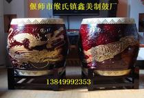 18 Inch Dragon Drum Boutique Craft Drum Relief Dragon Tiger Bucket Drum 65cm High Gift Drum Home Ornament Swing
