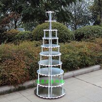 Baking tools 10 layers of new thickened four-pillar aluminum alloy birthday cake shelf shelf wedding