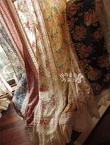 The long late summer evening on the island ~~ British country style cotton hand-patchwork curtain customization
