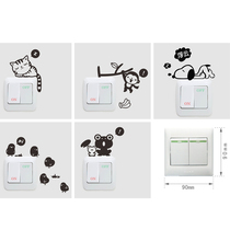 Kitten Snoopy Little Monkey Chicken Switch Sticker Wall Sticker Plug Sticker Note 5 8 Yuan