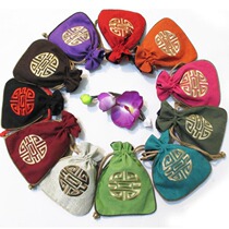 Pottery margin Buddha beads bag cotton linen lining embroidery jewelry gift packaging bag bag pocket pocket coin wallet