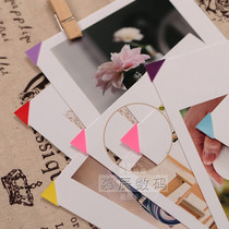 DIY Handmade Photo Album Corner Poster Photo Corner Fixture Sticker Polaroid White Edge Photo Paper Corner Sticker