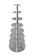 1 8 thick and thick aluminum alloy single-column cake frame 8-layer single-column wedding cake frame 8-layer single-column