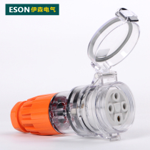 Ethan ES-56CSC432 waterproof round socket waterproof European standard socket 4 hole 32A