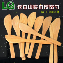  Dumpling stuffing spoon Changbaishan pure solid wood meat grinder Dumpling stuffing trowel dumpling tool stuffing Pick 10 flat rulers