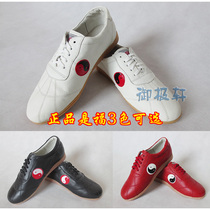 Crown is Fu Taiji shoes practice leather shoes Yin Yang fish soft cowhide leather leather beef tendon Tai Chi shoes