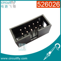 526026 Simple horn seat 10P 2 54MM MCU ISP download interface JTAG socket