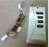 Superheterodyne wireless receiving module MCU decoding learning four-way 4-key 1000m remote control matching