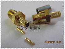 SMA-C-K-2 SMA high frequency full gold plated connector-2 feeder SMA female-2 connector