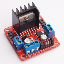 L298N chip motor drive board module stepping DC deceleration smart car robot microcontroller Red