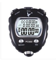Tianfu PC660 (luminous) three-row 100 stopwatch electronic stopwatch timer multi-function stopwatch